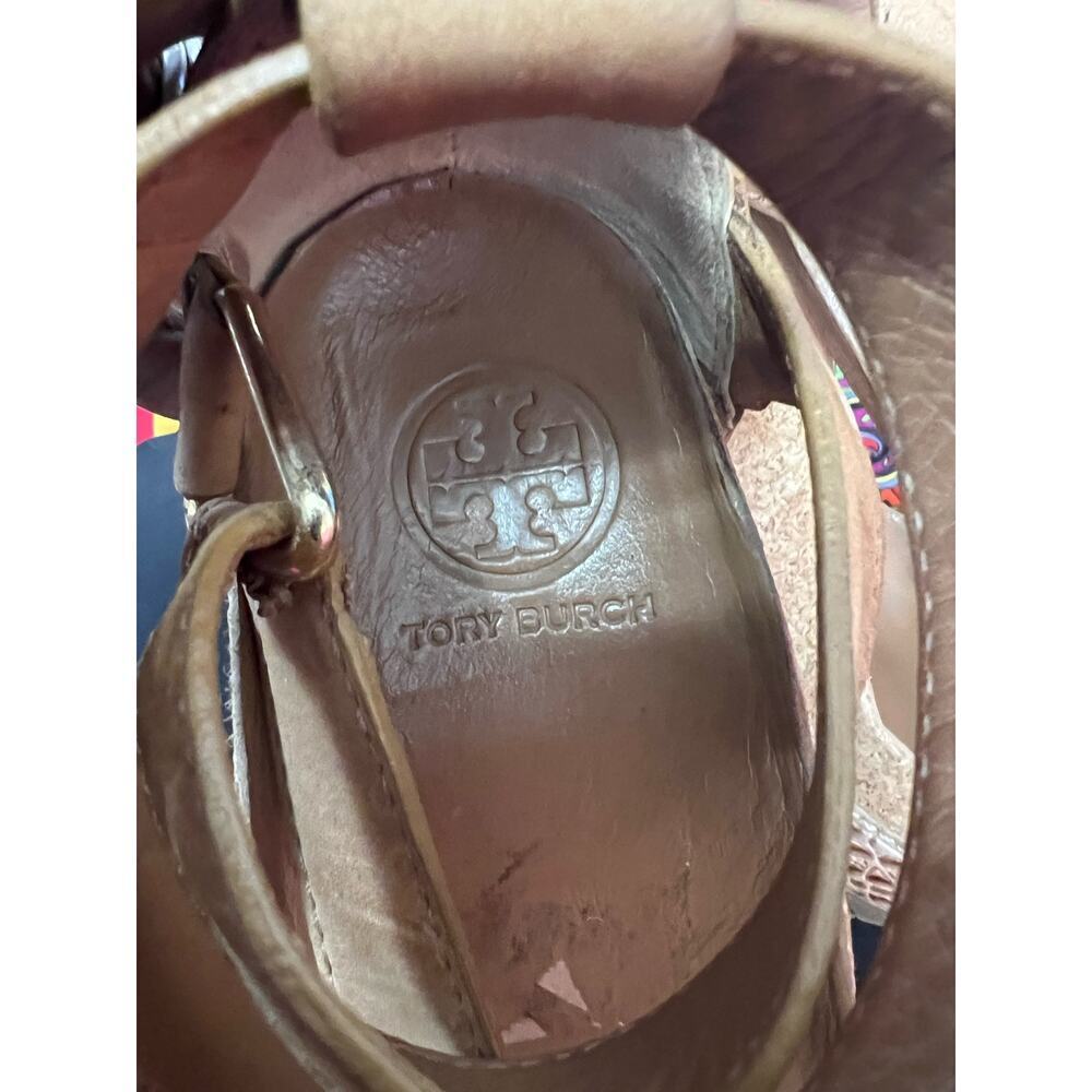 Tory Burch Tan Wedge Sandals - Picture 7 of 14